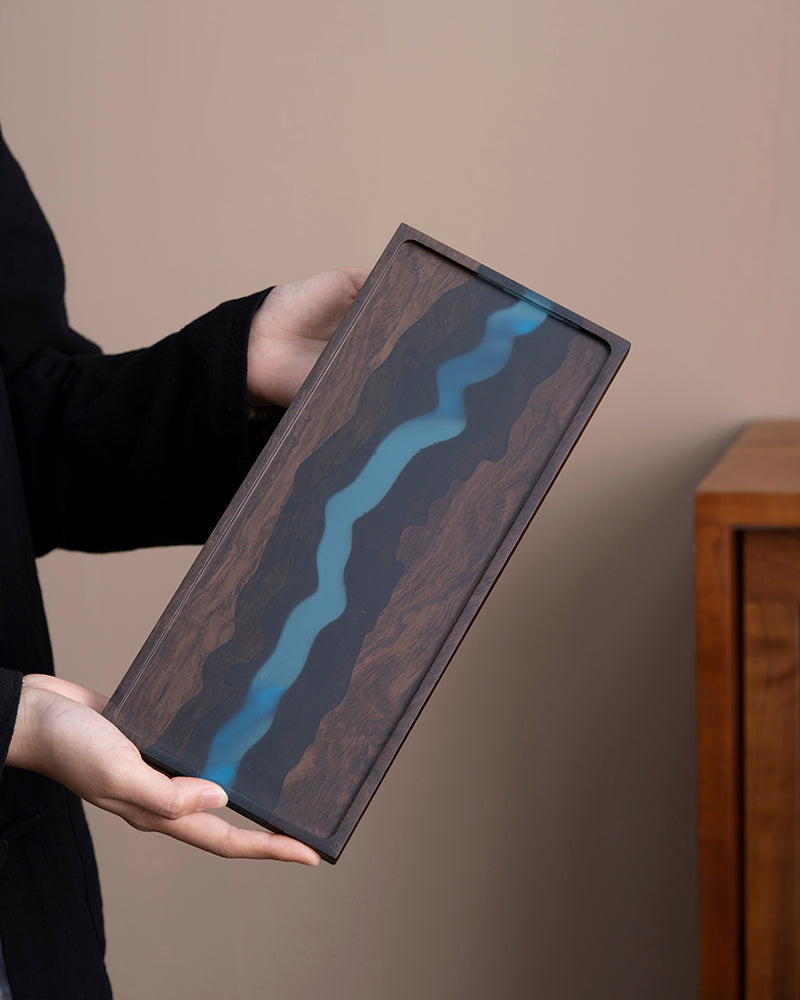 Dry Steep “Gan Pao” Wood & Resin Tray