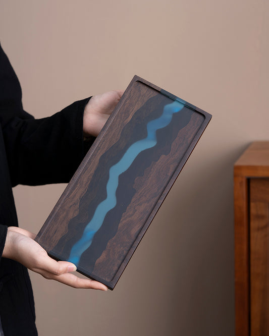 Dry Steep “Gan Pao” Wood & Resin Tray