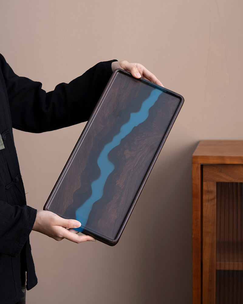 Dry Steep “Gan Pao” Wood & Resin Tray
