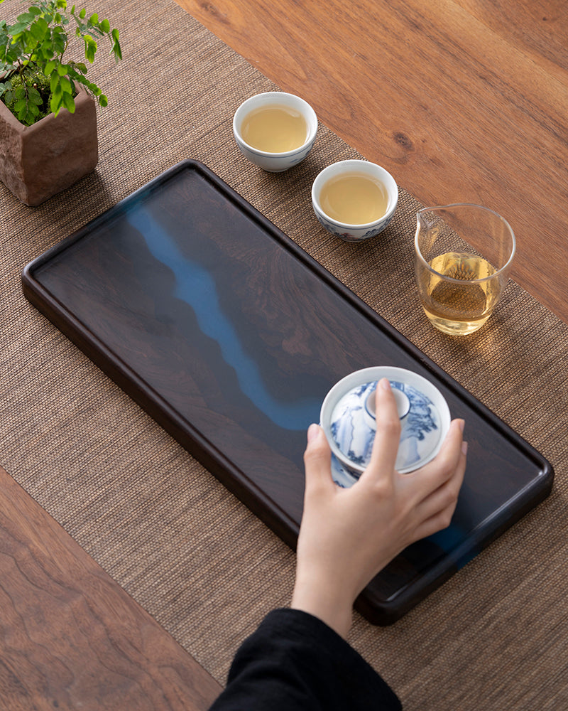 Dry Steep “Gan Pao” Wood & Resin Tray