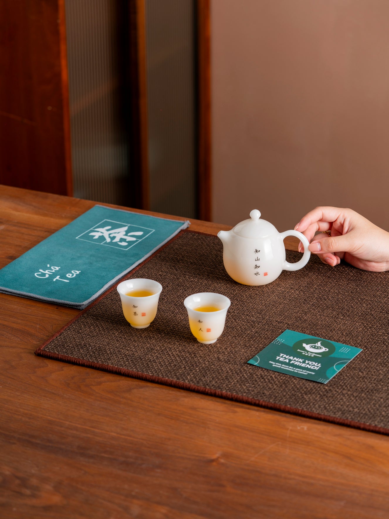 Ice Jade Porcelain Tea Set – Jesse's Teahouse