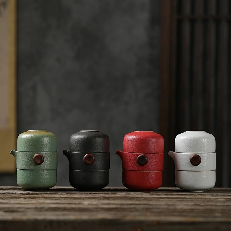 Two-Cup Travel Teapot Set - Jesse's Teahouse
