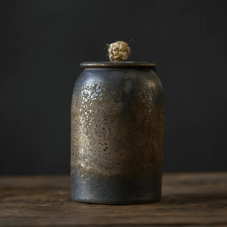 Glazed Tea Storage Canister - Jesse's Teahouse