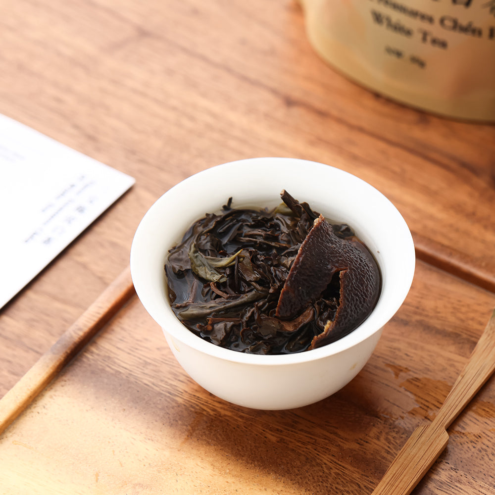 Three Treasures "Chen Pi" Mandarin Peel White Tea - Jesse's Teahouse