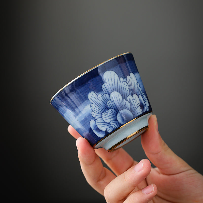 Calligraphy Bird Teacup Set - Jesse's Teahouse