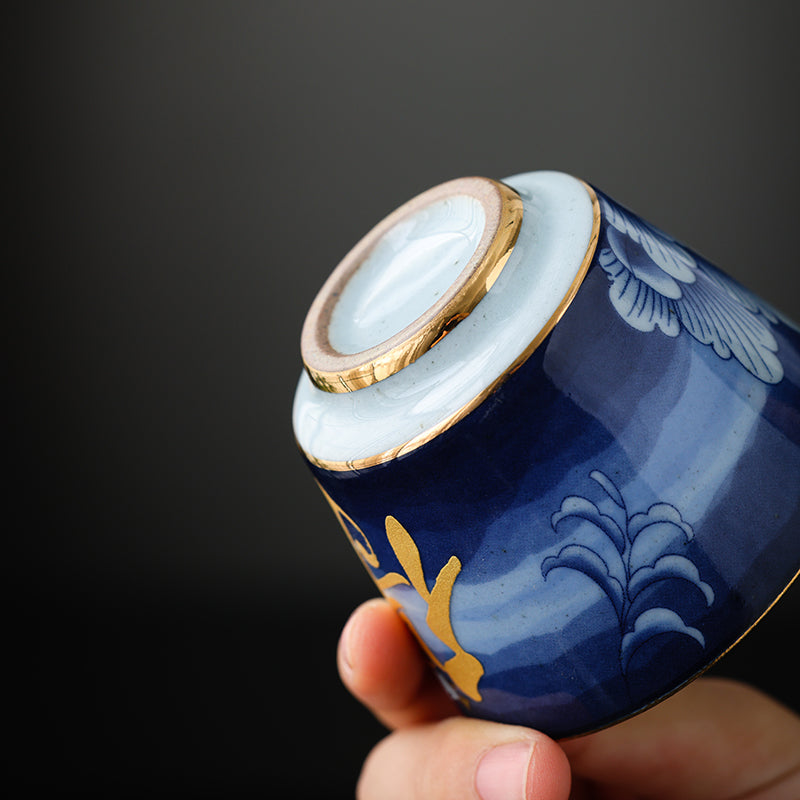 Calligraphy Bird Teacup Set - Jesse's Teahouse