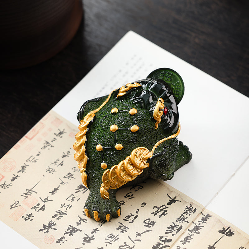 Green Color Changing "Jin Chan" Money Toad Tea Pet - Jesse's Teahouse