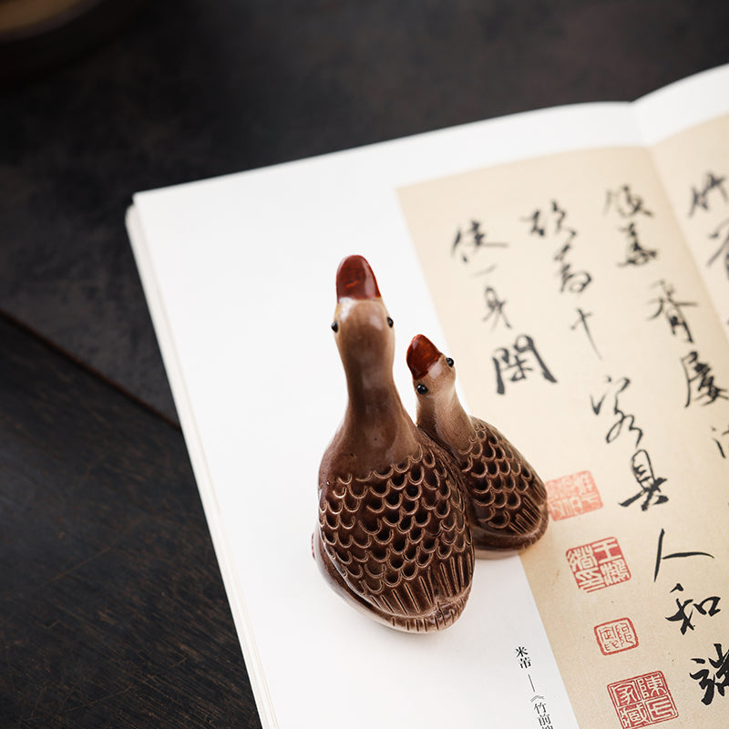 Gaggle of Geese Tea pets - Jesse's Teahouse