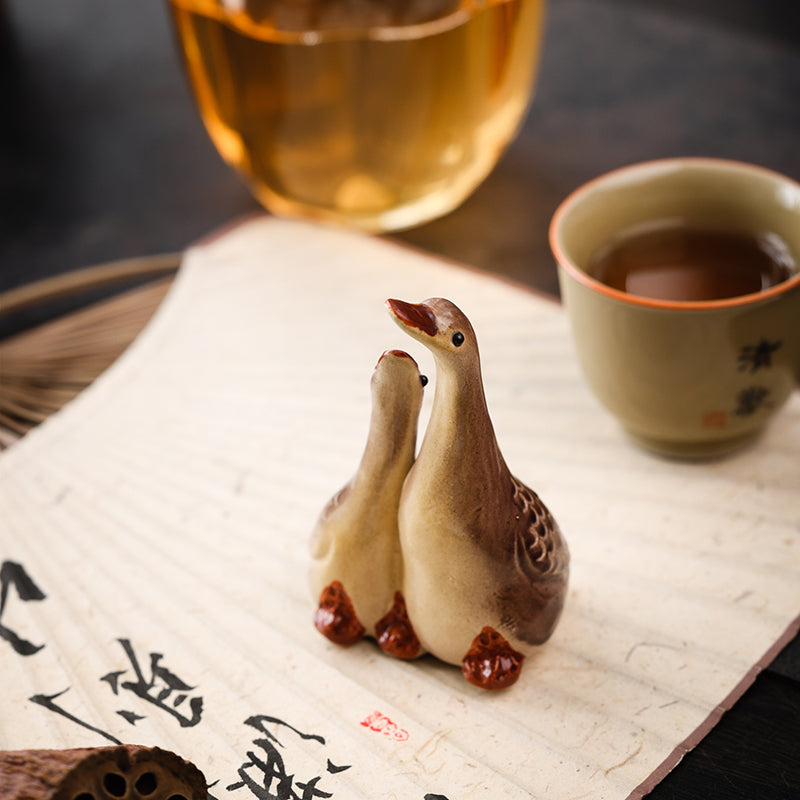 Gaggle of Geese Tea pets - Jesse's Teahouse