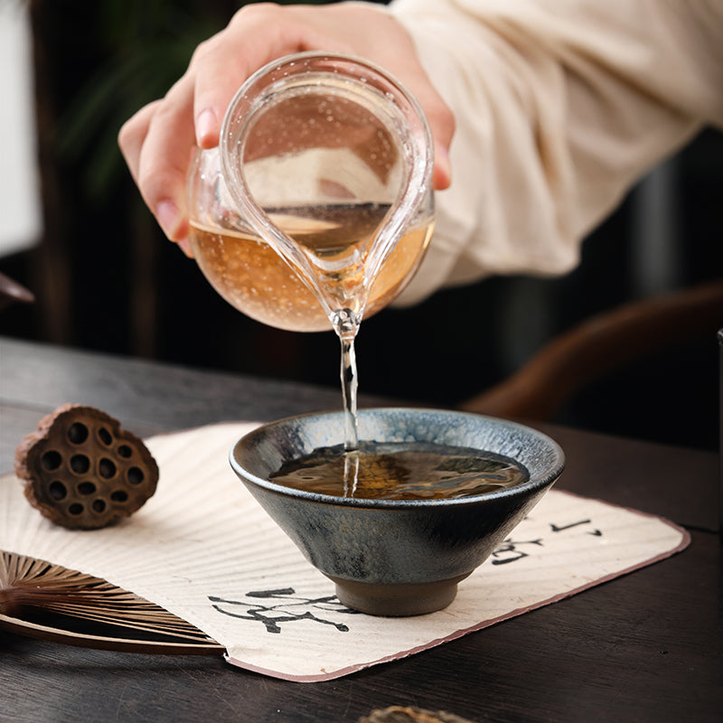 Jianzhan "Hundred Flowers" Tea Cup - Jesse's Teahouse