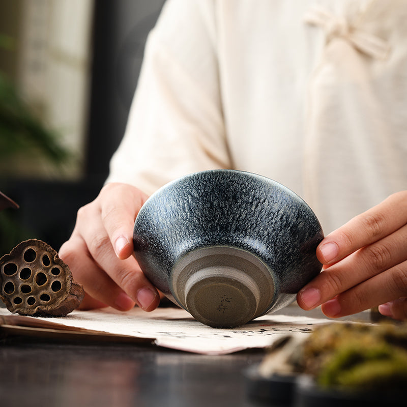 Jianzhan "Hundred Flowers" Tea Cup - Jesse's Teahouse