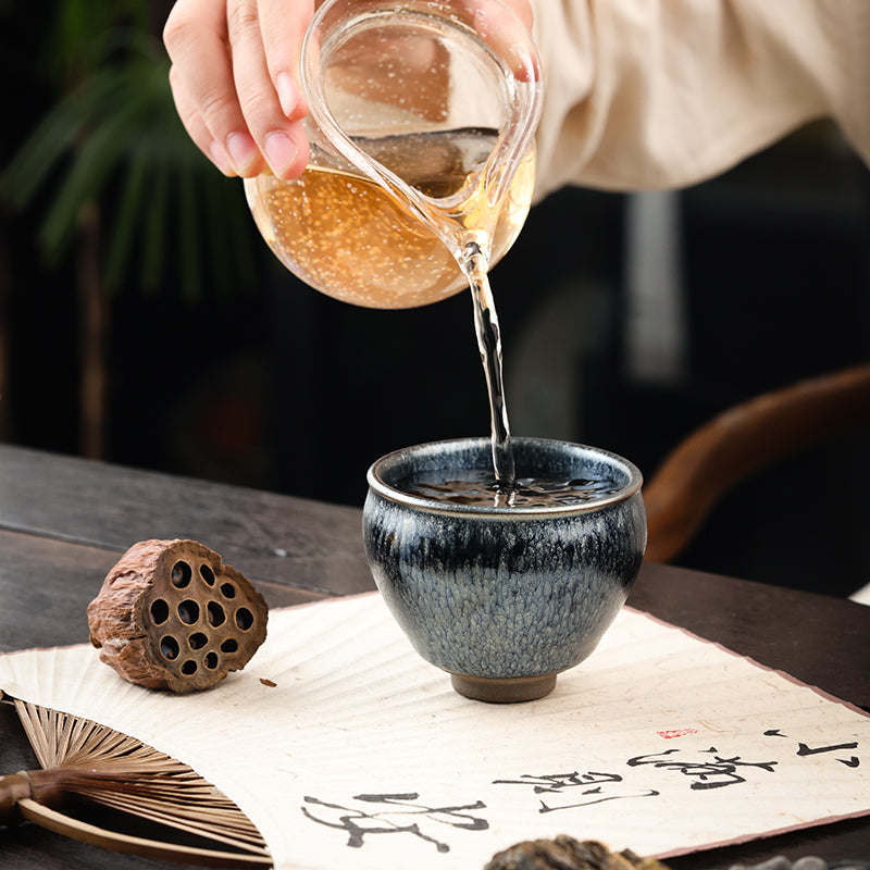 Jianzhan "Hundred Flowers" Tea Cup - Jesse's Teahouse