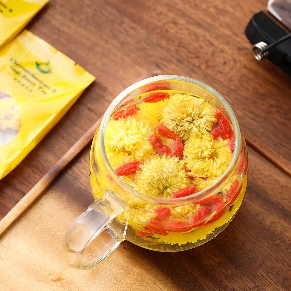 Chrysanthemum Goji Berry Flower & Herbal Tea - Jesse's Teahouse