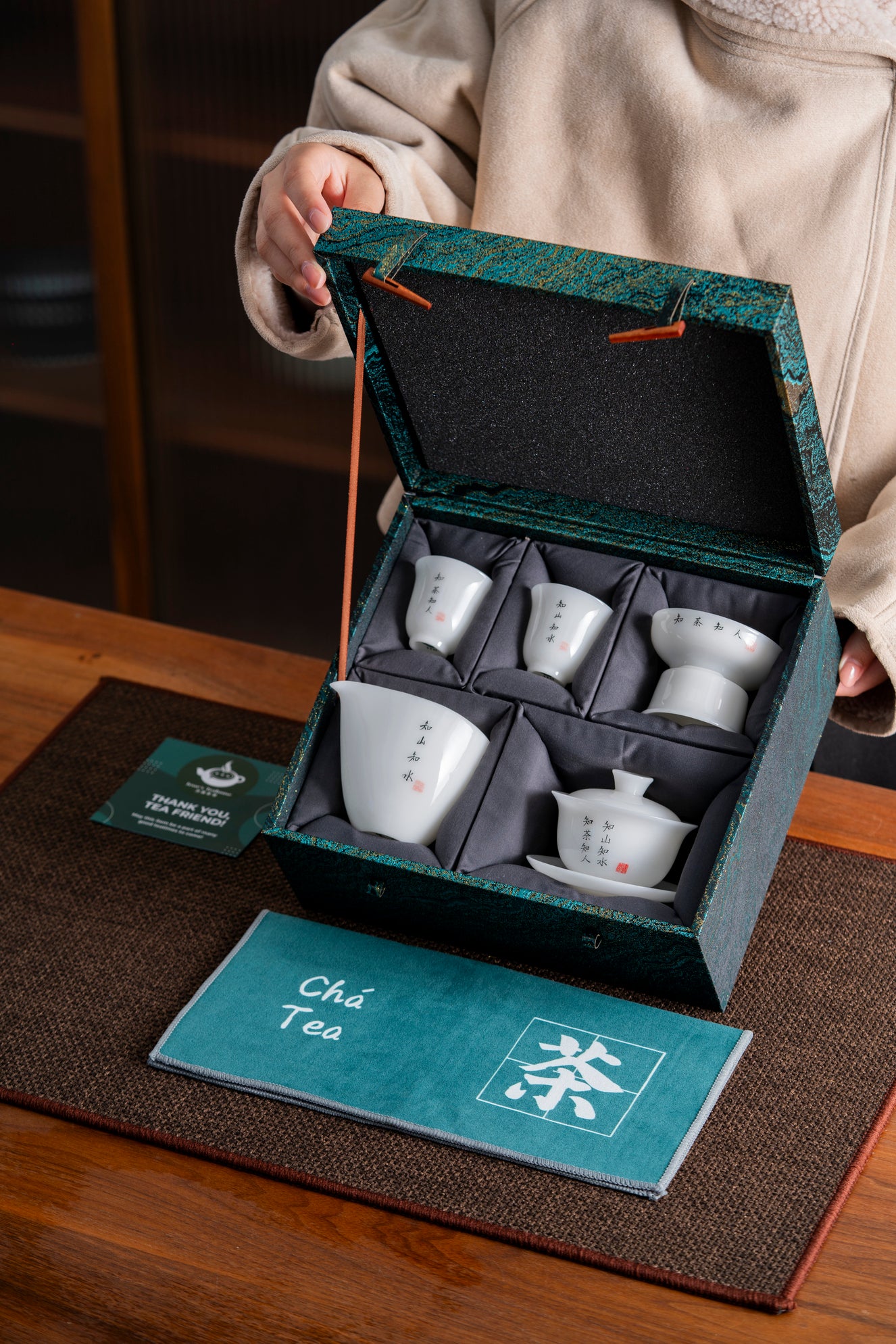Ice Jade Porcelain Tea Set