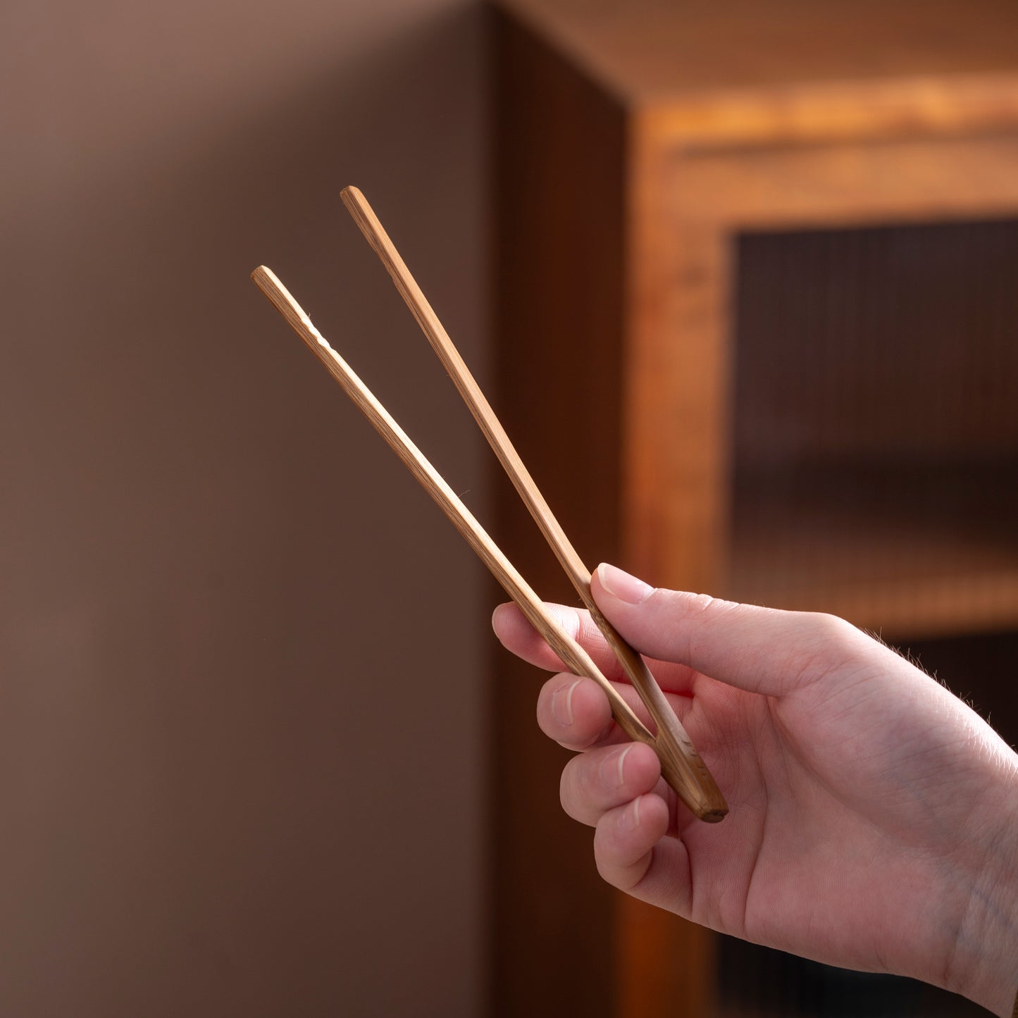 “Three Gentleman” Bamboo Tea Scoop Set