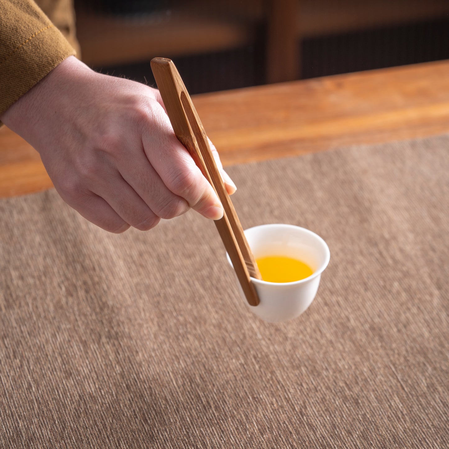 “Three Gentleman” Bamboo Tea Scoop Set