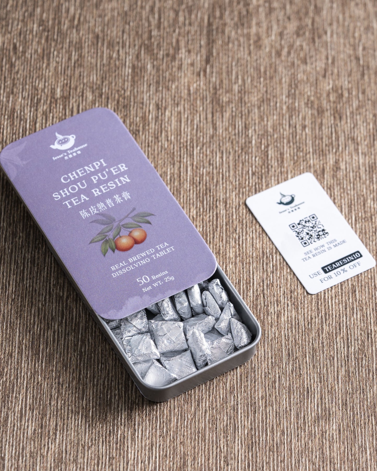 Chenpi (Aged Orange Peel) Shou Pu’er Tea Resin