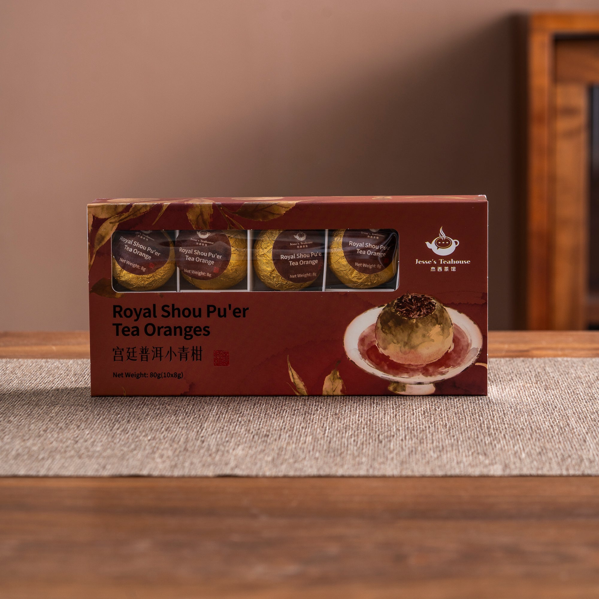 Jesse's Teahouse Pu'er Tea Oranges