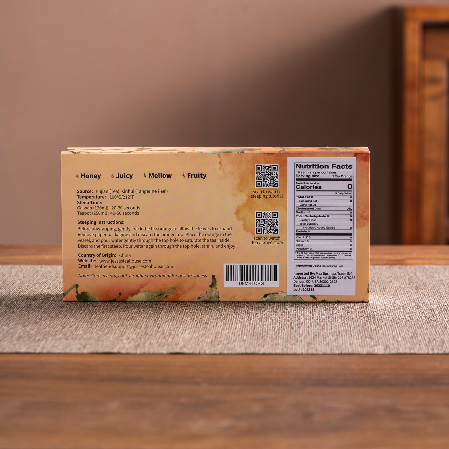 Eastern Beauty Oolong Tea Oranges (Jesse’s Tea Orange Series)
