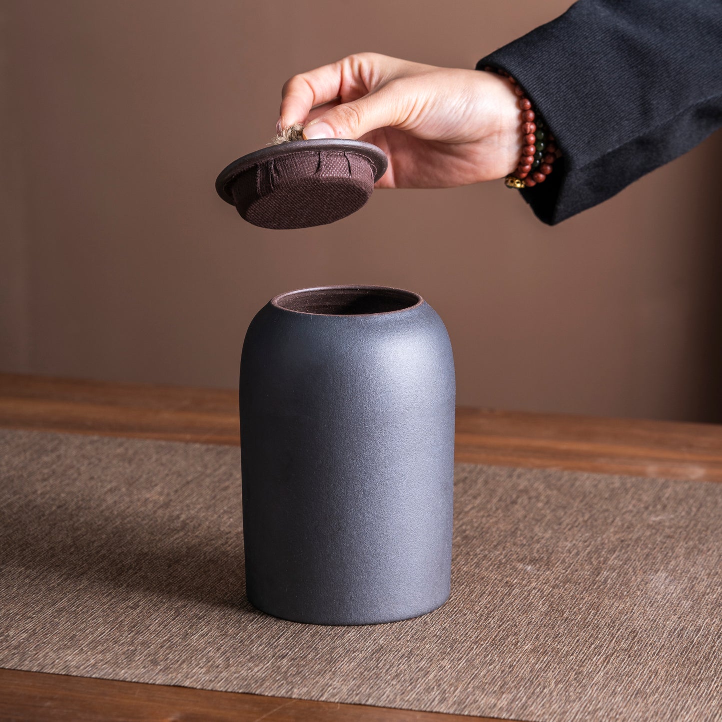 Glazed Tea Storage Canister