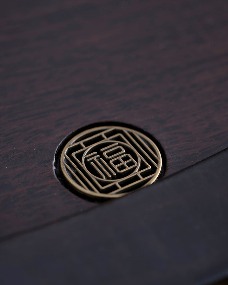Half-Moon Wood & Resin Tea Table