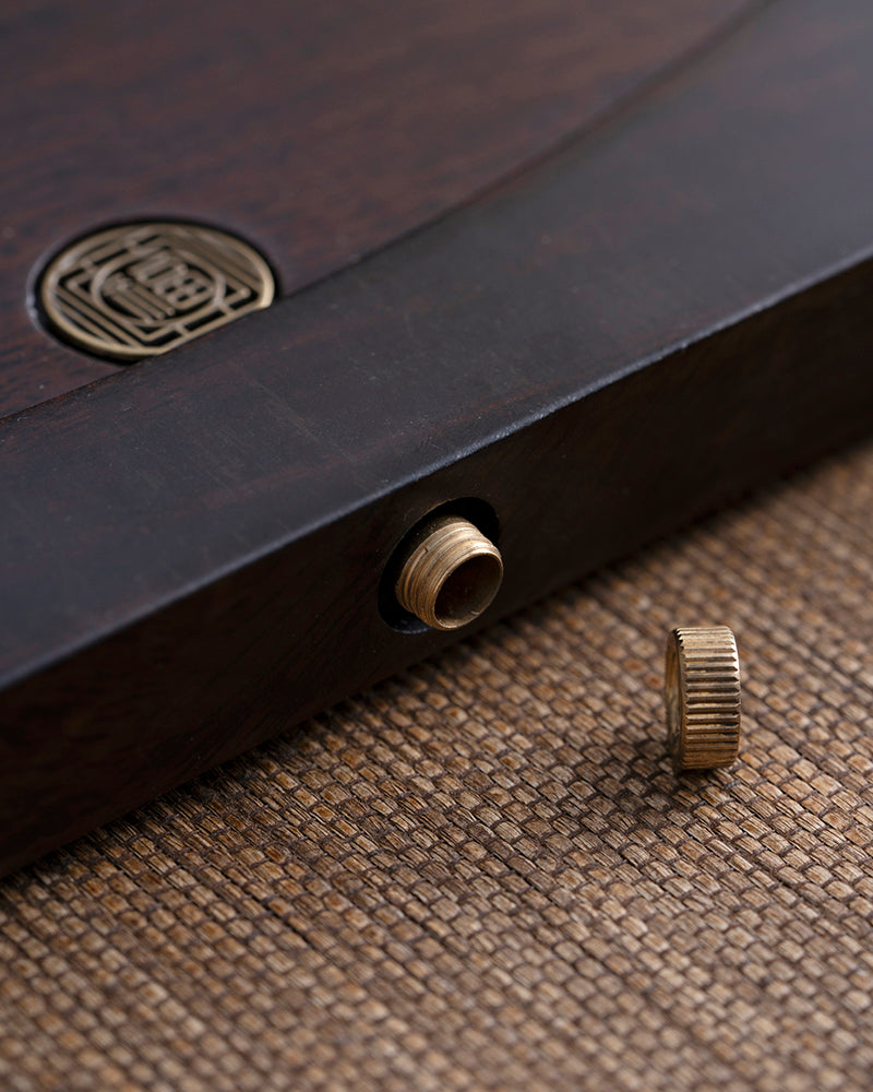 Half-Moon Wood & Resin Tea Table
