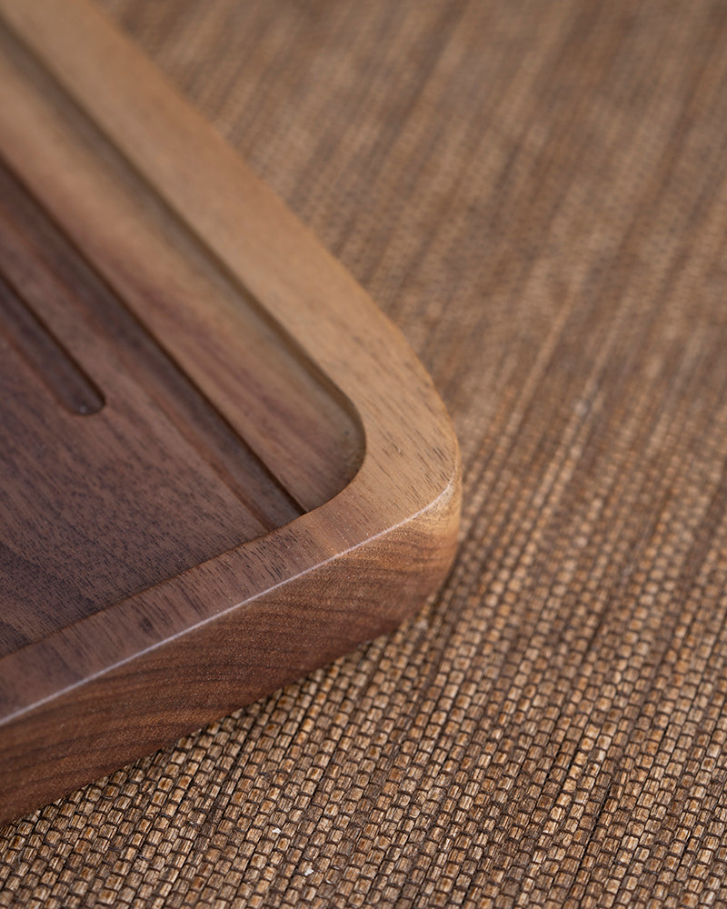 Three Peaks Wood and Resin Tea Table