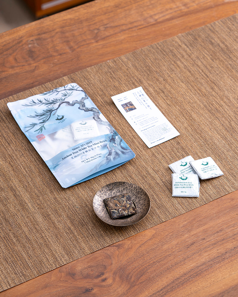 Mini Tea Bricks Sister Ai’s 2019 Ancient Tree White Tea Mini-Bricks – Jesse's Teahouse