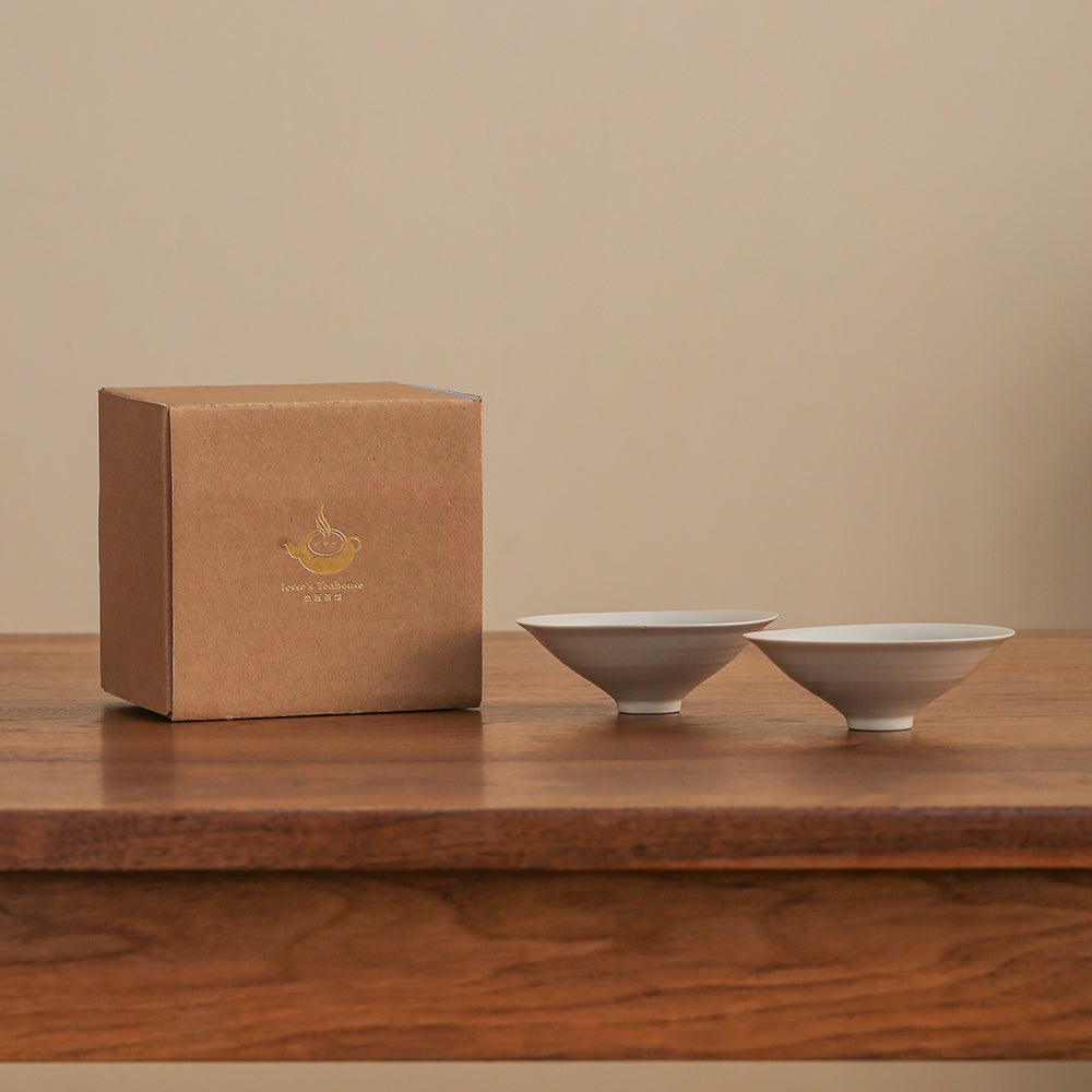 Duidui’s Straw Hat Teacup (Set of 2) - Jesse's Teahouse
