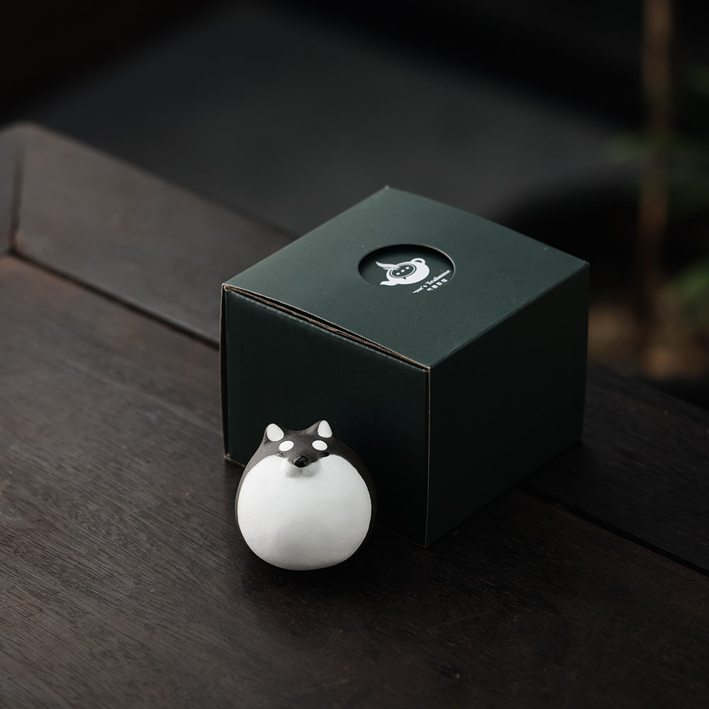 Round Shiba Inu Tea Pet