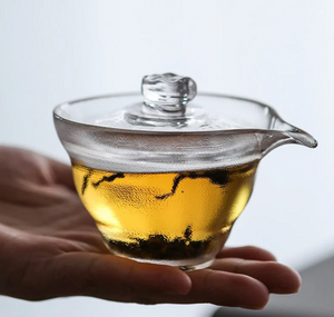 Frosted Glass Gaiwan-Style Teapot