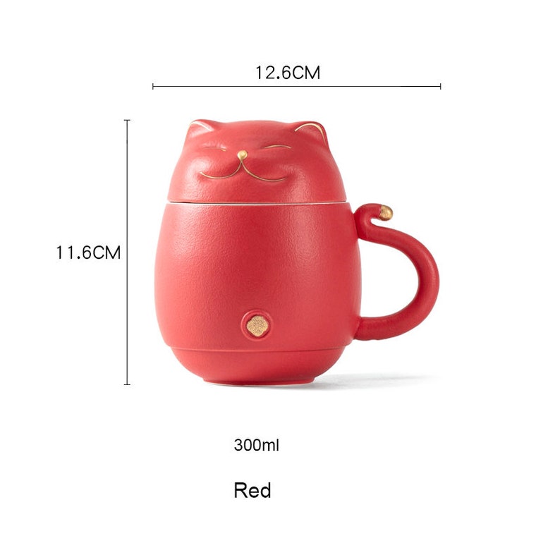 Cat Cup Nested Infuser Mug - Jesse's Teahouse