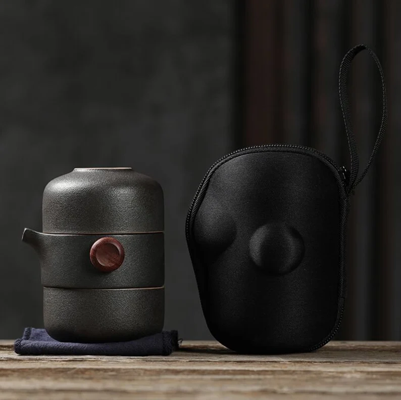 Two-Cup Travel Teapot Set - Jesse's Teahouse