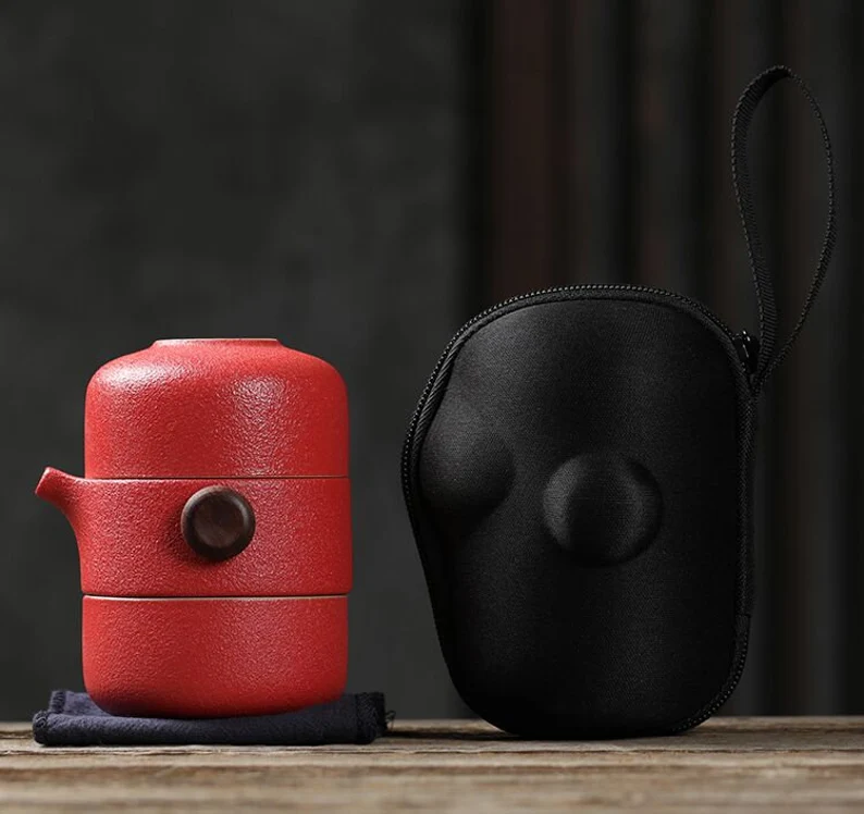 Two-Cup Travel Teapot Set - Jesse's Teahouse